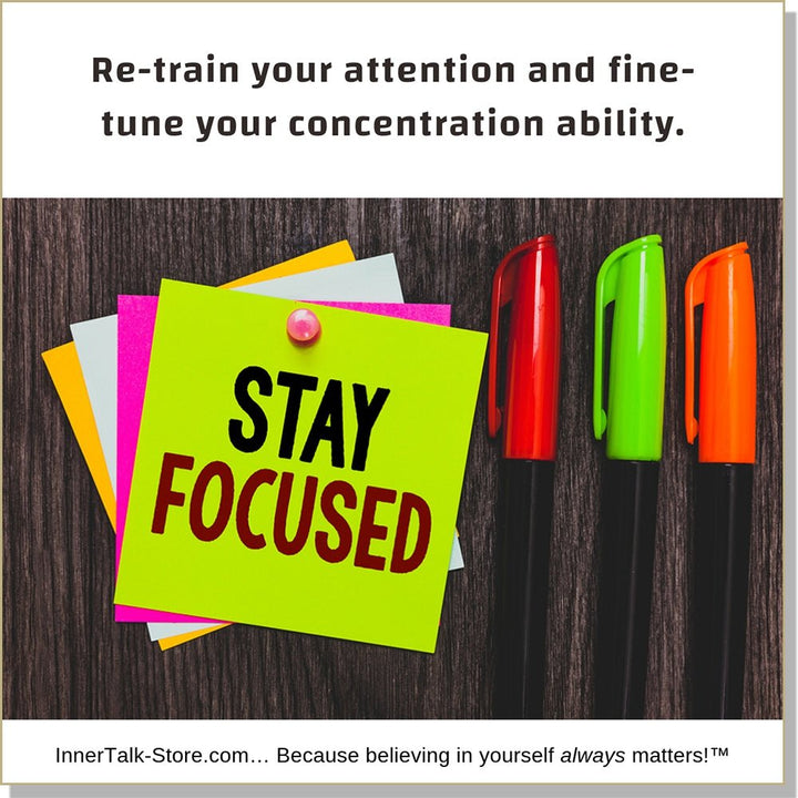 Concentration - InnerTalk subliminal self-improvement affirmations CD / MP3 - Patented! Proven! Guaranteed! - The Best