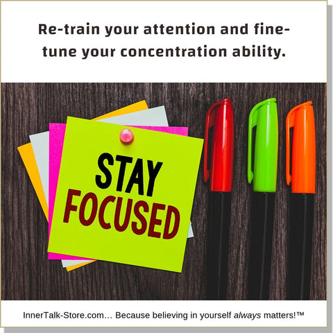 Concentration - InnerTalk subliminal self-improvement affirmations CD / MP3 - Patented! Proven! Guaranteed! - The Best