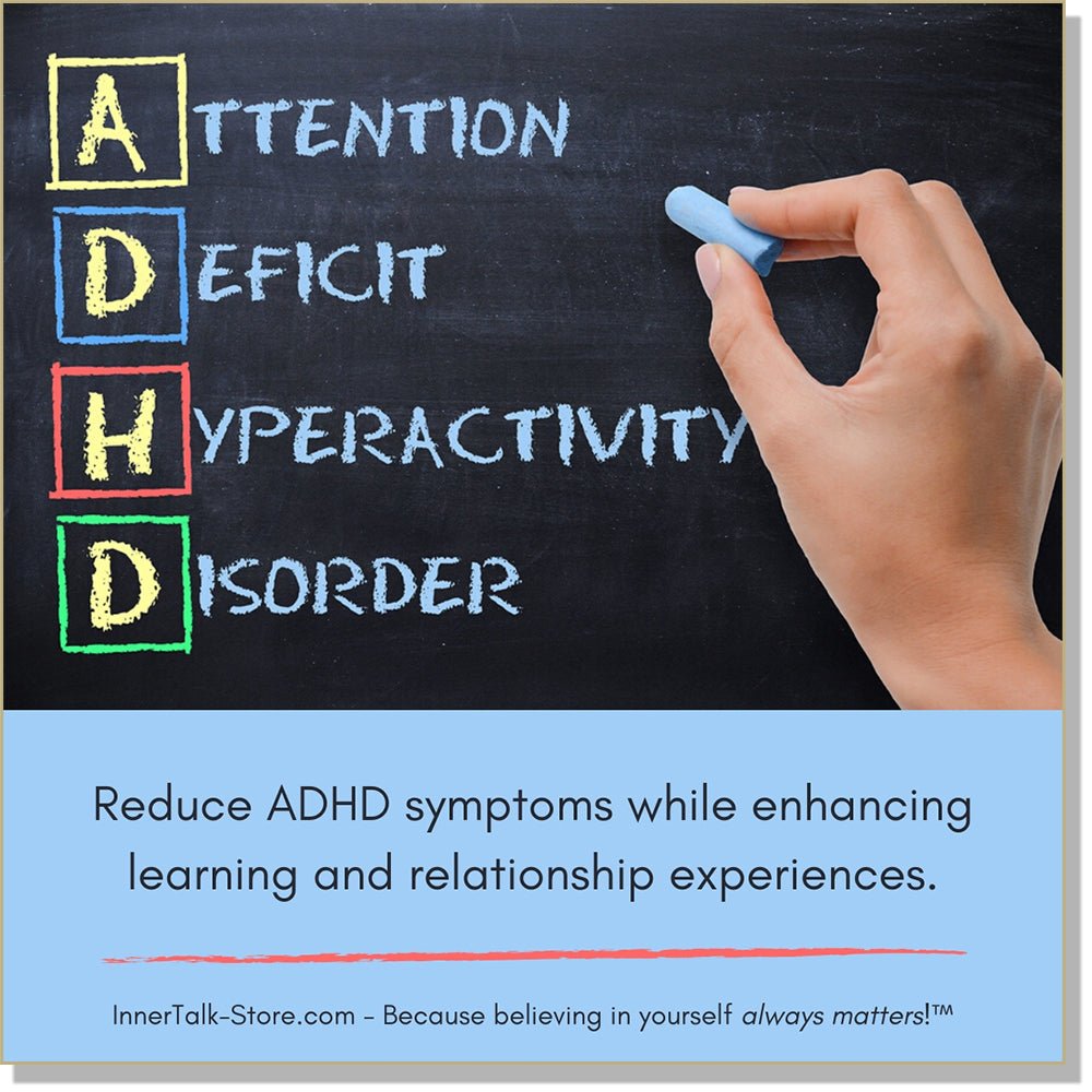 ADHD  - Attention Deficit Hyperactive Disorder -  - InnerTalk subliminal self-improvement affirmations CD / MP3 - Patented! Proven! Guaranteed! - The Best
