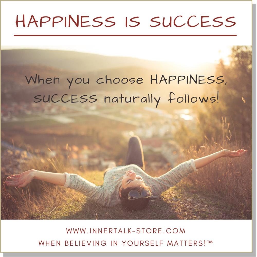 Happiness is Success - InnerTalk subliminal self help / personal empowerment CD / MP3. Positive affirmations for positive change!